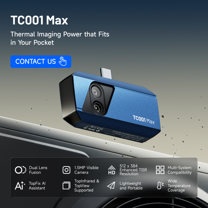 Topdon Tc001 Thermal Camera - TOPDON TC001 Max Çift Lensli Mini