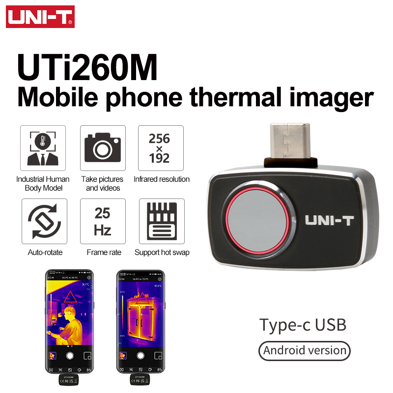 Thermal Imaging Camera 256X192 - Akıllı Telefonlar İçin UNI-T Termal Görüntüleme